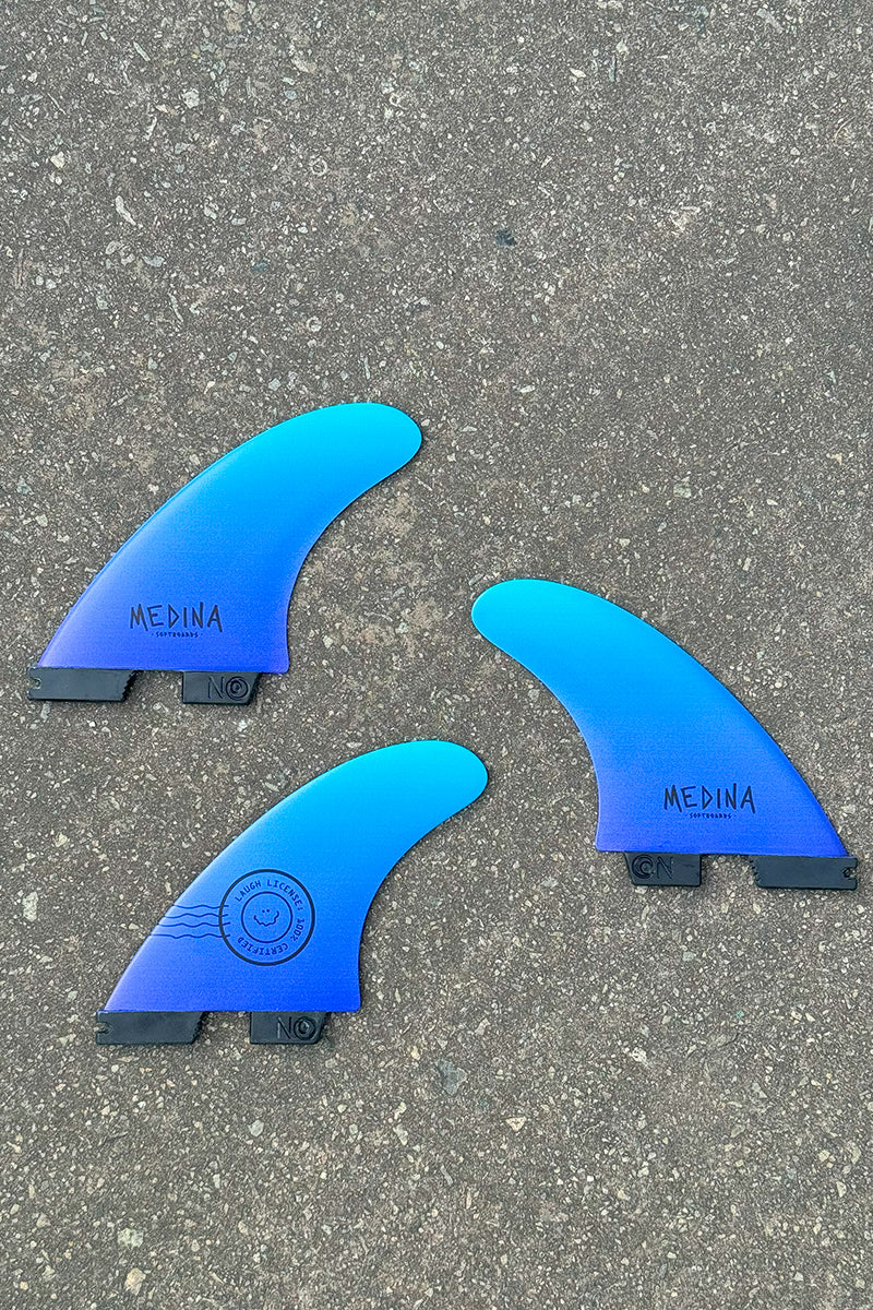 Medina Thruster Medium Set FCSII ABS Resin - Blue