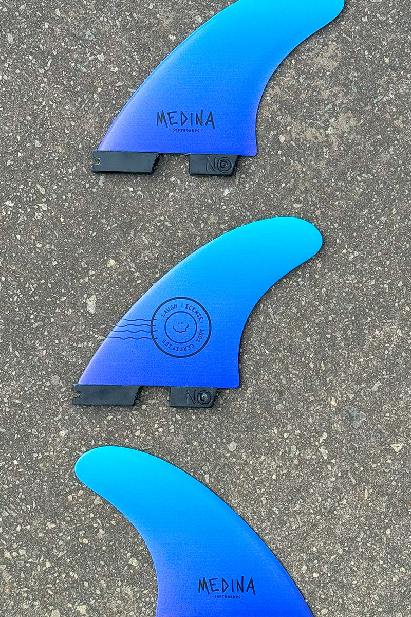 Medina Thruster Medium Set FCSII ABS Resin - Blue