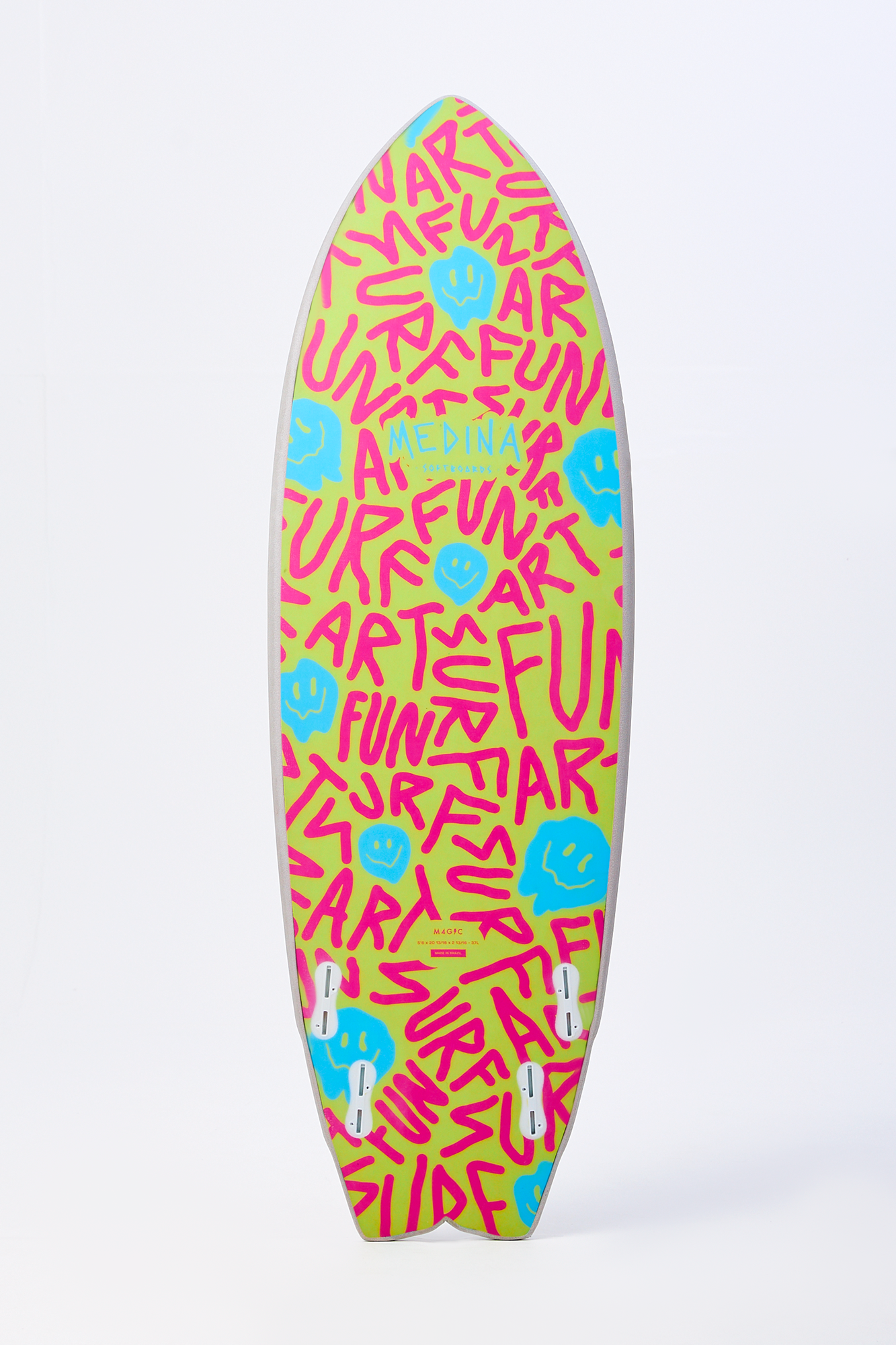 Medina Soft Top Grey Smile 5'6 40L - FCSII