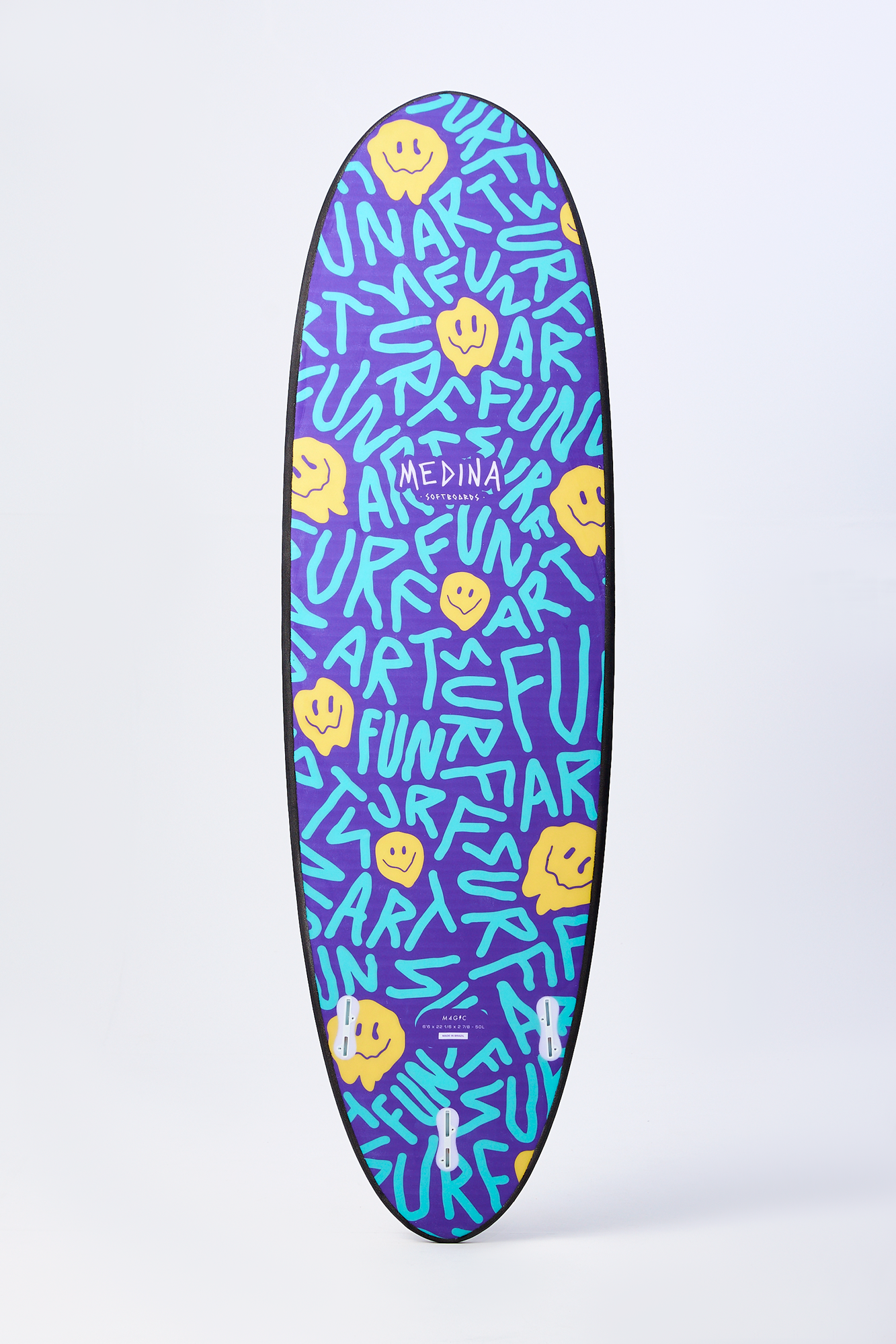 Medina Soft Top Black Smile 6'6 50L - FCSII