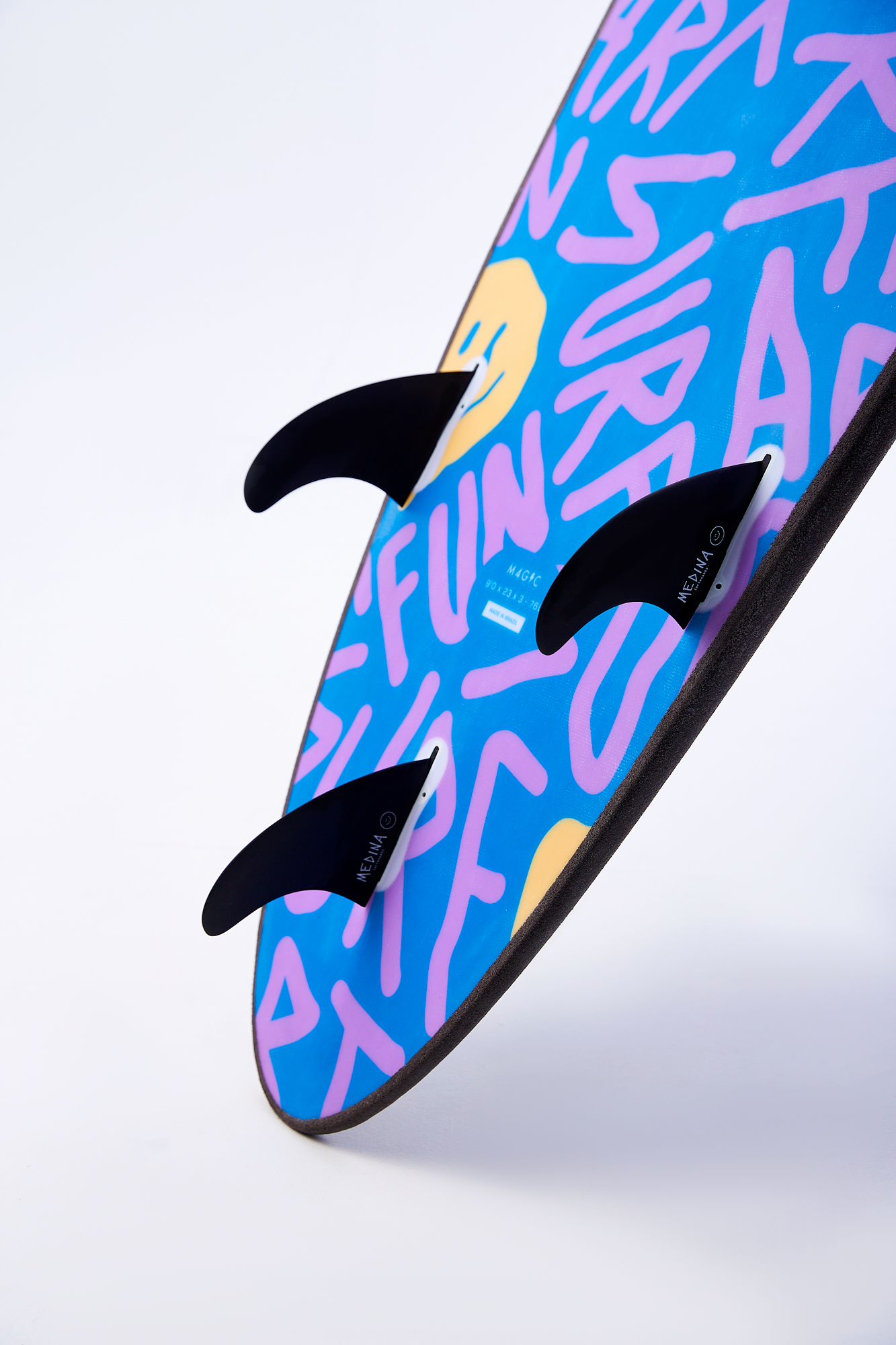 Medina Soft Top Black Smile 8'0 66,5L - FCSII