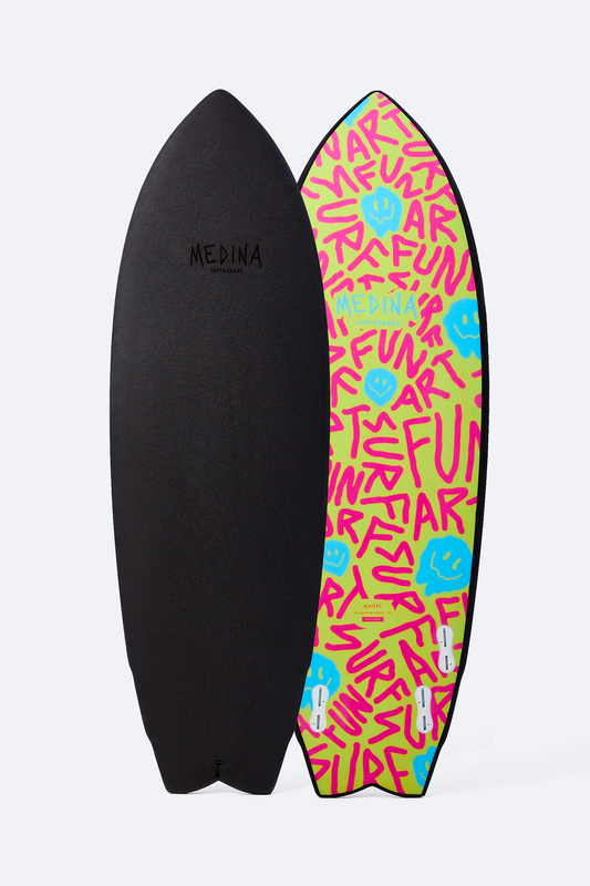 Medina Soft Top Black Smile 5'6 40L - FCSII