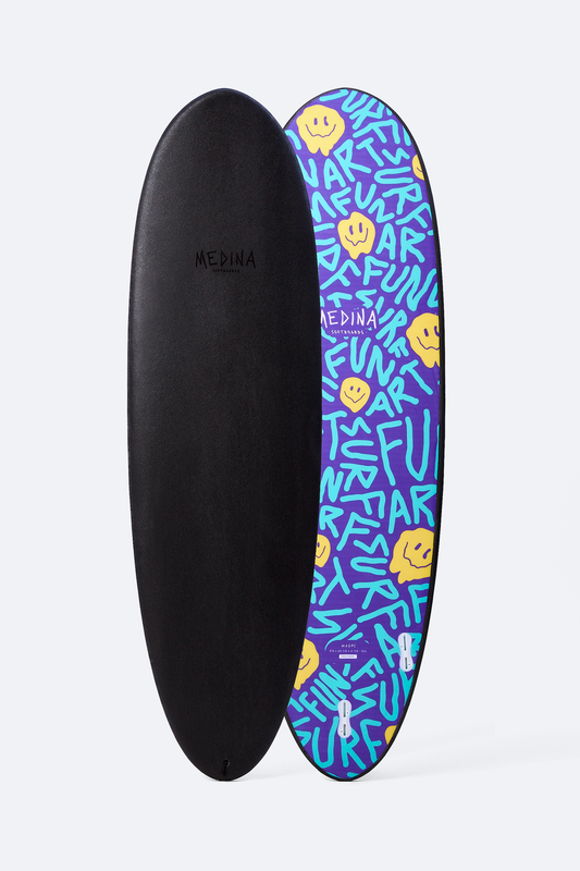 Medina Soft Top Black Smile 6'6 50L - FCSII